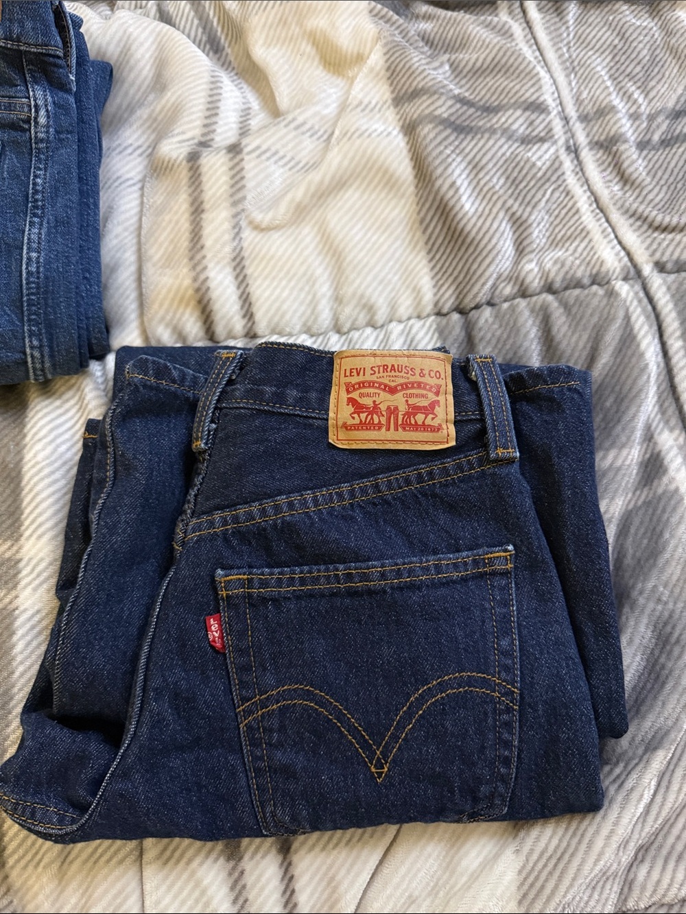 Levi's Women's Dark Blue Flare Jeans